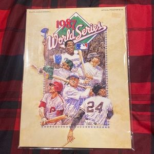 1987 World Series Official Program. Malboro Man featured on back cover